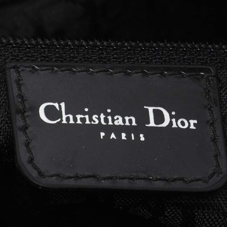 Pre Owned Dior Multicolor Animal Print Canvas and Python Gambler Dice Satchel