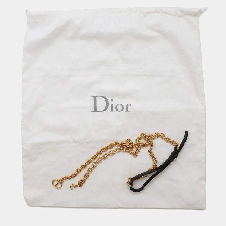 Pre Owned Dior Caro Black Leather Wallet