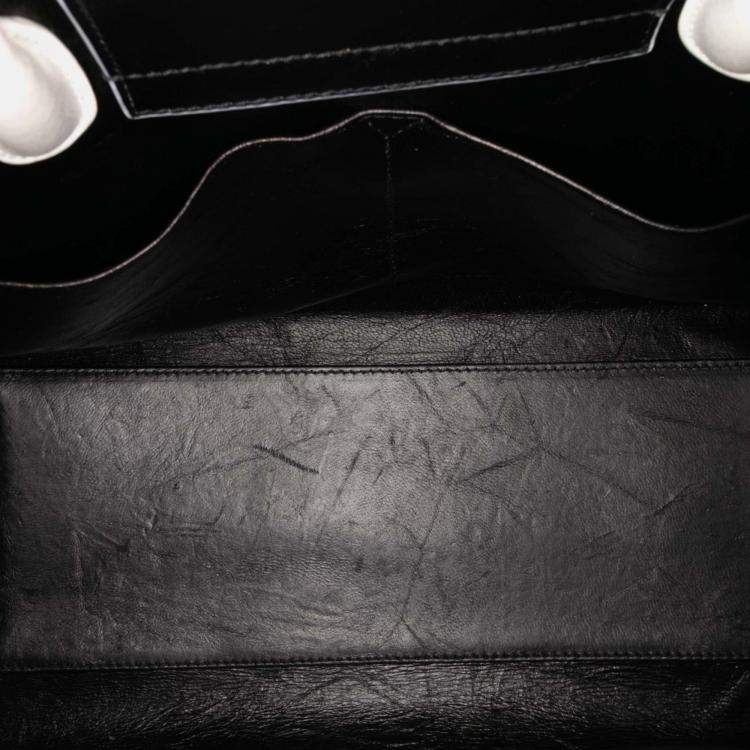 Pre Owned Dior Black Medium Crinkled Calfskin Diorever Satchel