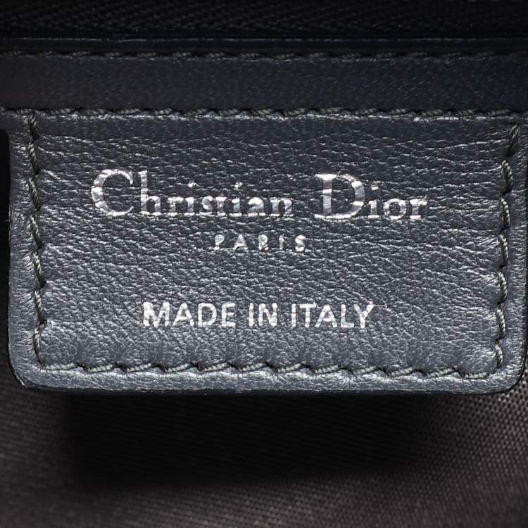 Pre Owned Dior Grey Cannage Leather Granville Tote