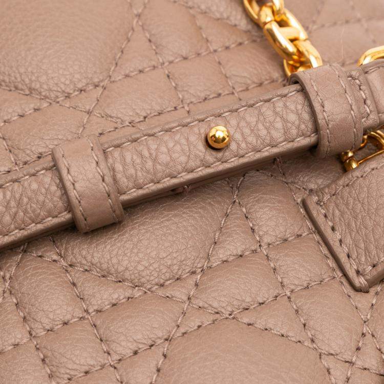 Pre Owned Dior Calfskin Cannage Caro Belt Bag