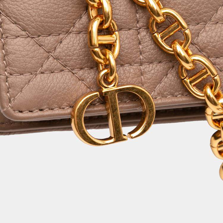 Pre Owned Dior Calfskin Cannage Caro Belt Bag