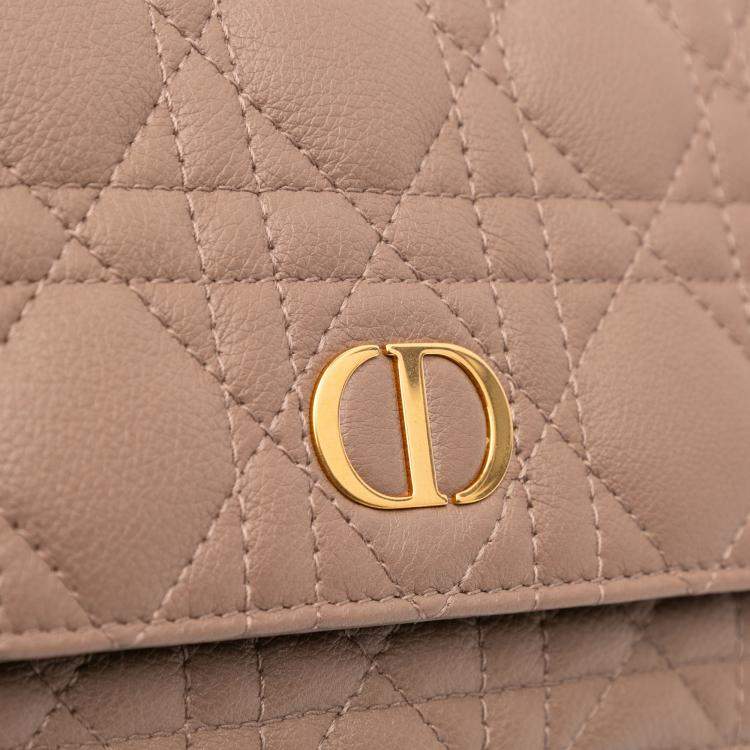 Pre Owned Dior Calfskin Cannage Caro Belt Bag