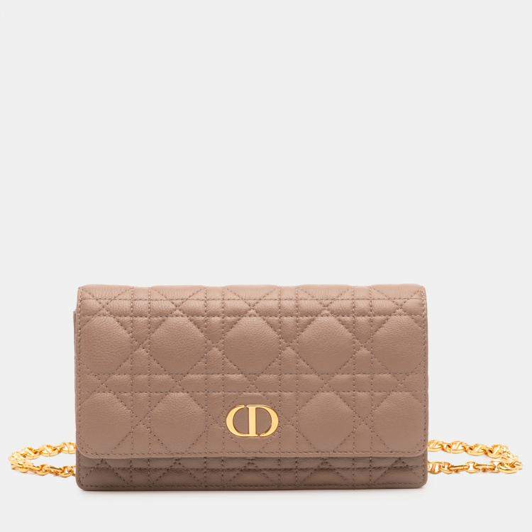 Pre Owned Dior Calfskin Cannage Caro Belt Bag