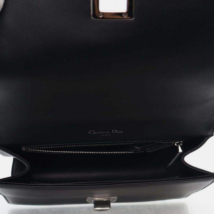 Pre Owned Dior Black Medium Calfskin Paradise Diorama Flap