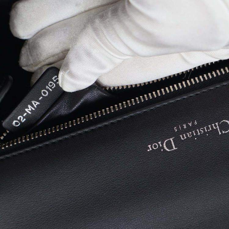 Pre Owned Dior Black Medium Calfskin Paradise Diorama Flap