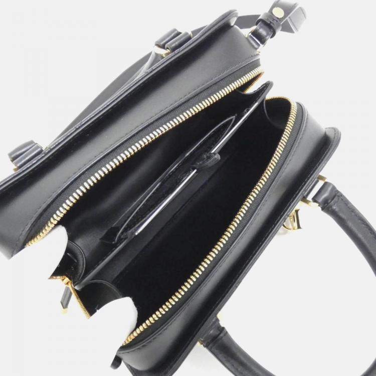 Pre Owned Christian Dior Black Cannage Leather Handbag