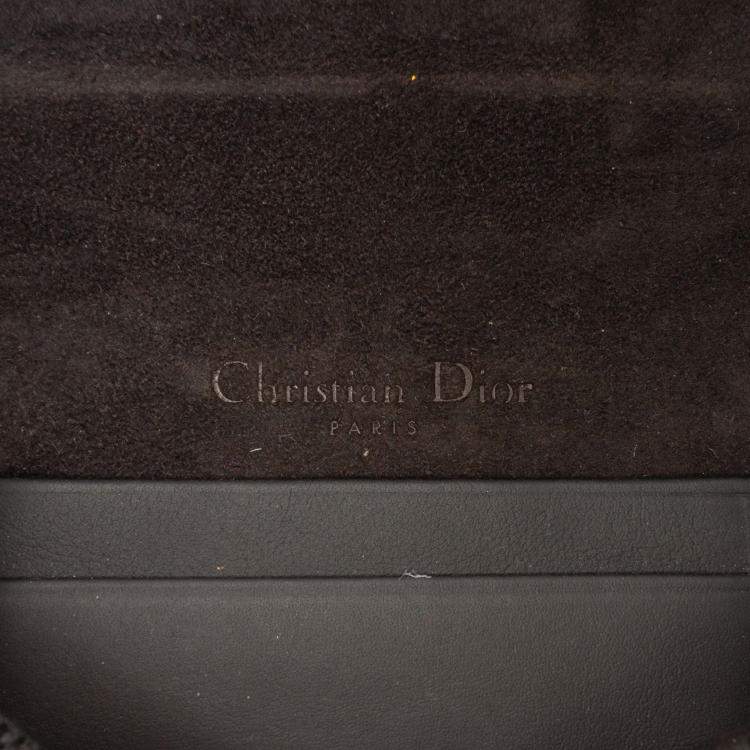Pre Owned Dior Black Ultramatte Saddle Belt Bag