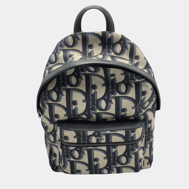 Pre Owned Christian Dior Oblique Rider Backpack
