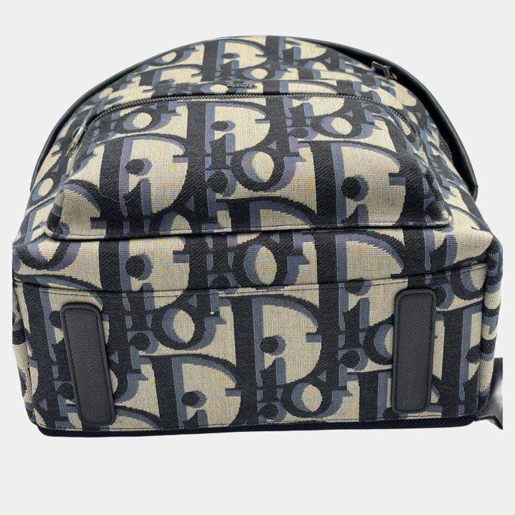 Pre Owned Christian Dior Oblique Rider Backpack