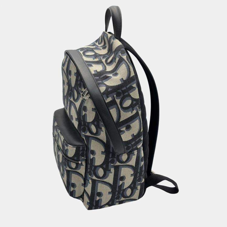 Pre Owned Christian Dior Oblique Rider Backpack