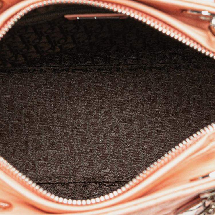 Pre Owned Dior Pink Medium Lambskin Cannage Lady Dior