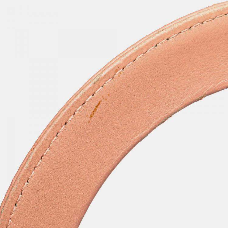 Pre Owned Dior Pink Medium Lambskin Cannage Lady Dior