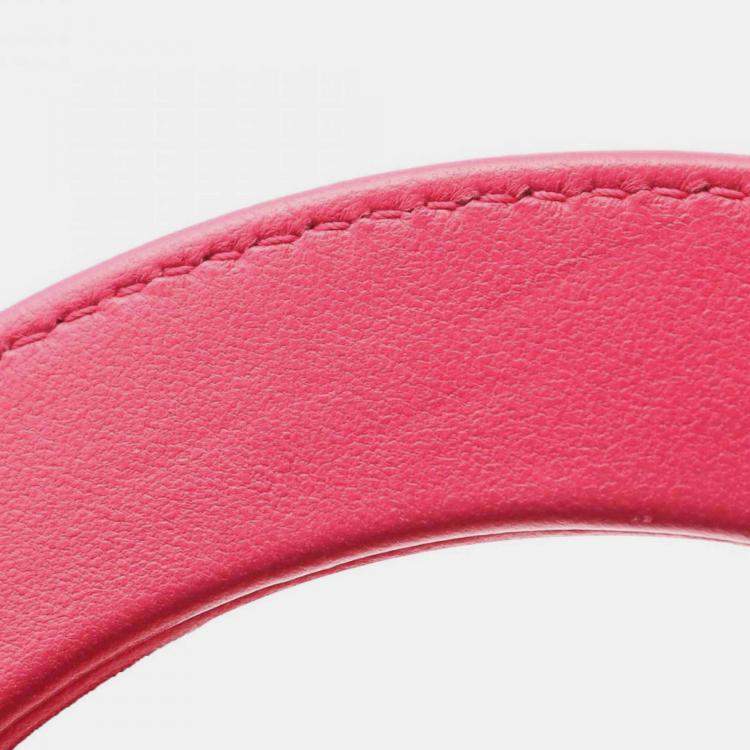 مملوكة مسبقًا Dior Orange Pink Medium Bicolor Lambskin Cannage Lady Dior