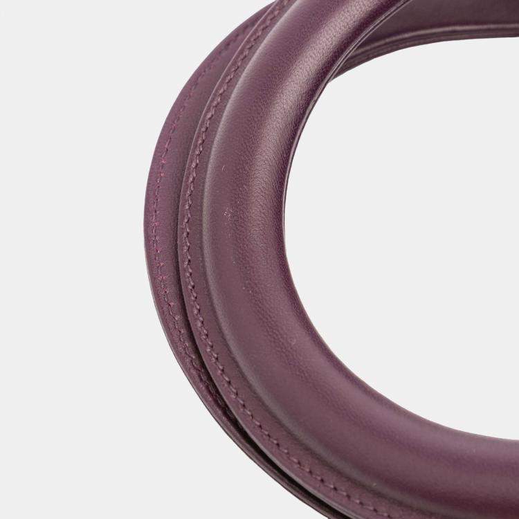 Pre Owned Dior Purple Large Lambskin Cannage Lady Dior