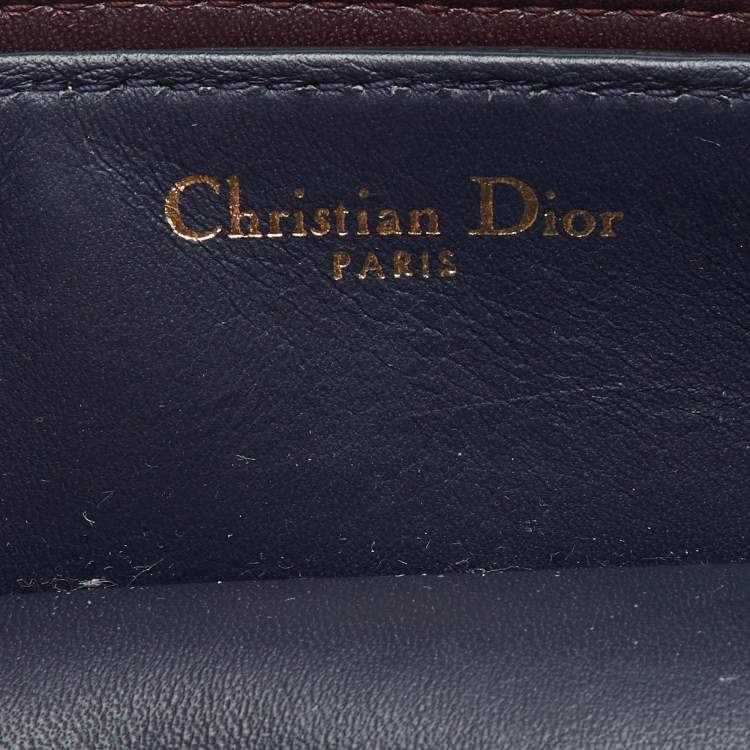 Pre Owned Dior Dark Blue Calfhair and Leather Medium Diorever Tote