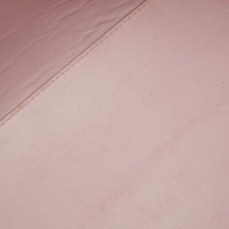 Pre Owned Dior Black/Pink Leather Small Dior Addict Tote