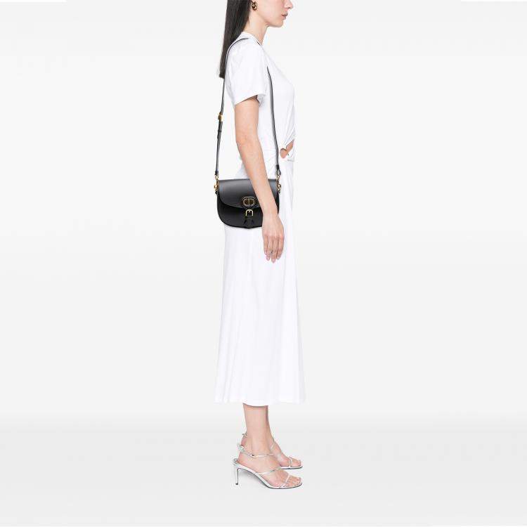 Pre Owned Dior Black Medium Leather Bobby Crossbody