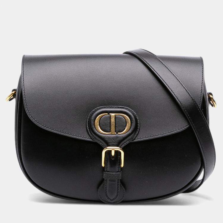 Pre Owned Dior Black Medium Leather Bobby Crossbody