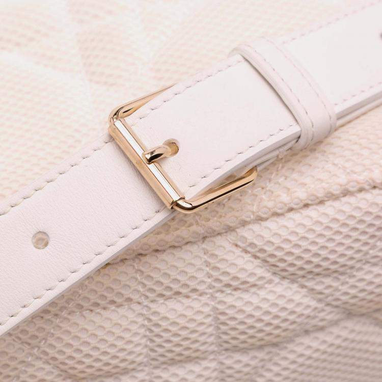 Pre Owned Dior Pink Medium Mesh Cannage Lady Dior
