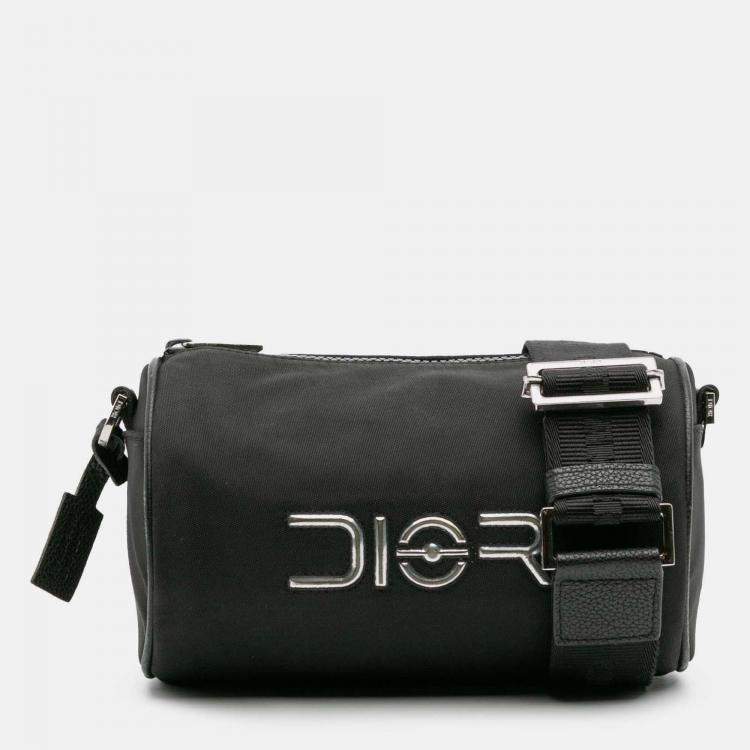 Pre Owned Dior Black Hajime Sorayama Nylon Roller Bag