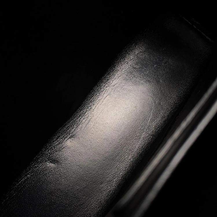 Pre Owned Dior Montaigne Black Leather Shoulder Bag