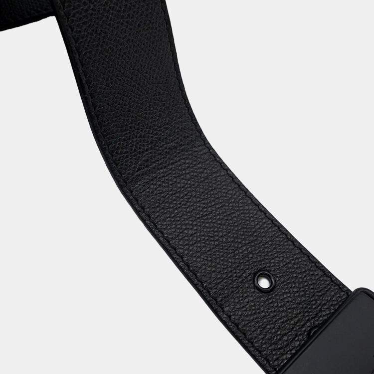 Pre Owned Dior Montaigne Black Leather Shoulder Bag