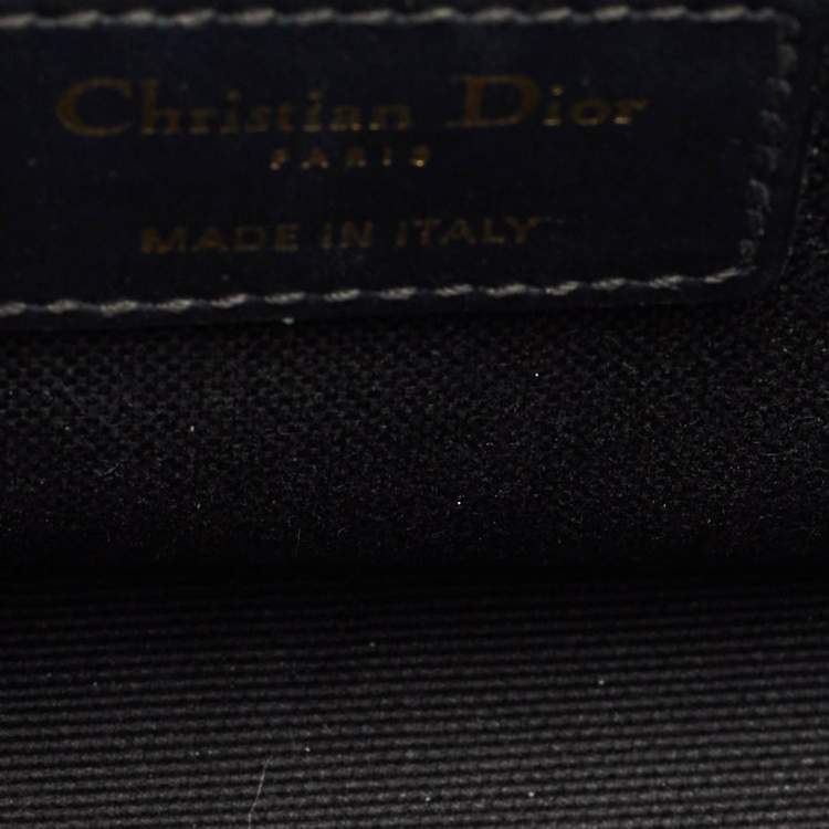 Pre Owned Dior Navy Blue Oblique Canvas 30 Montaigne Box Bag