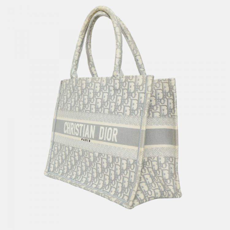 Pre Owned Christian Dior Medium Oblique Book Tote Bag