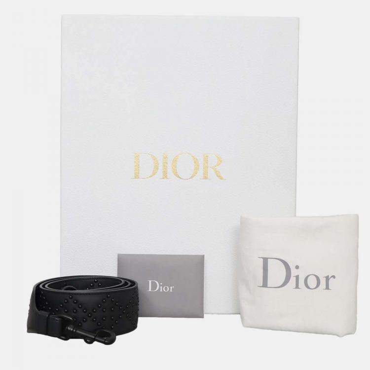 Pre Owned Christian Dior Lady Dior Medium Studded Bag