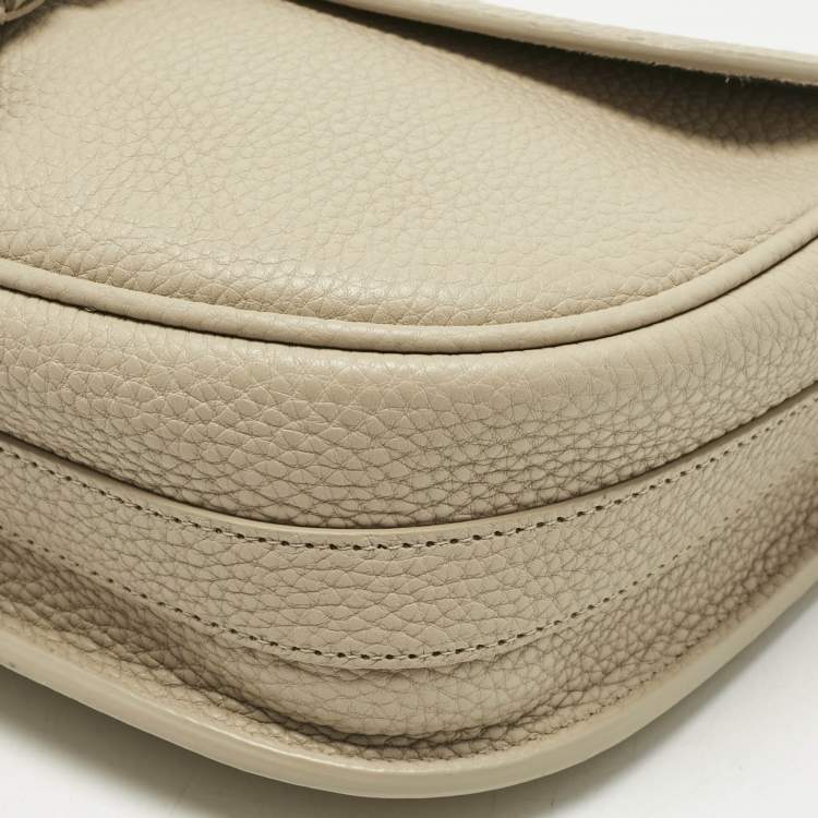 Pre Owned Dior Beige Leather Mediun Bobby Crossbody Bag