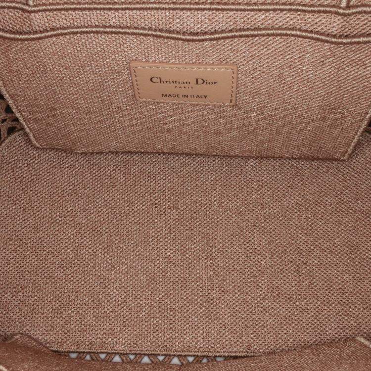 Pre Owned Dior Mesh Embroidered Diortravel Vanity Case