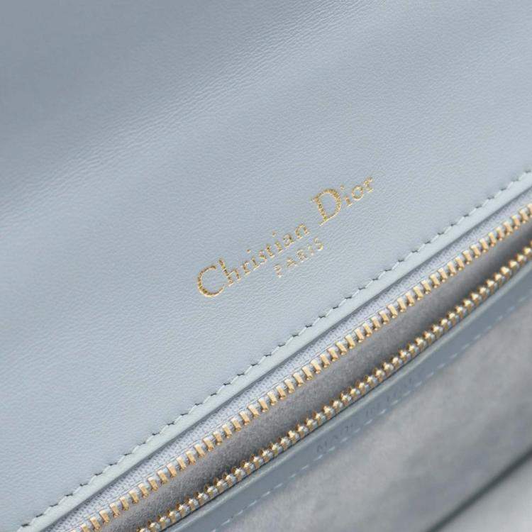 Pre Owned Dior Blue Small Calfskin Diorama Flap