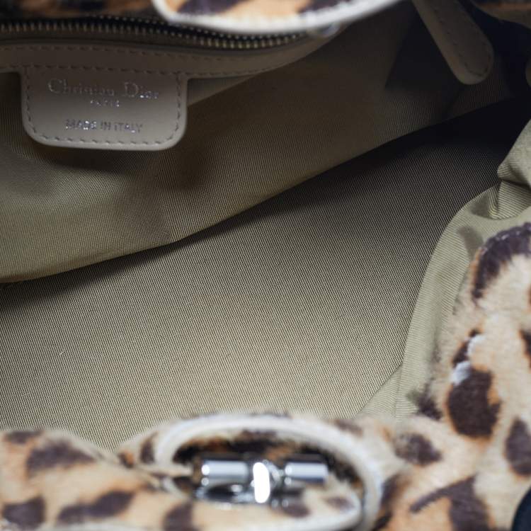 Pre Owned Dior Beige Leather Le Trente Shoulder Bag