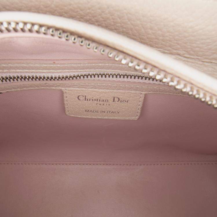 مملوكة مسبقًا Dior Pink Medium Deerskin Floral Printed Lady Dior