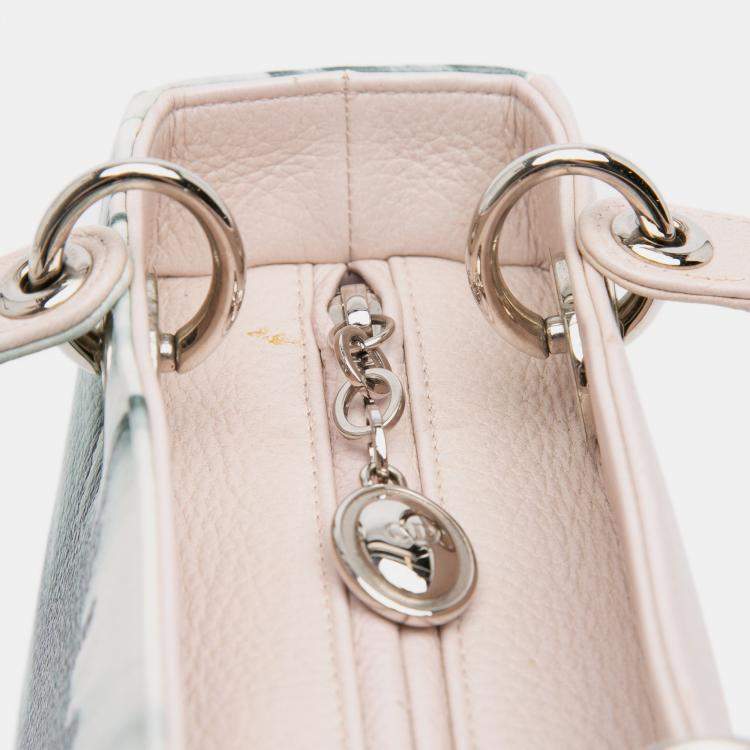 مملوكة مسبقًا Dior Pink Medium Deerskin Floral Printed Lady Dior