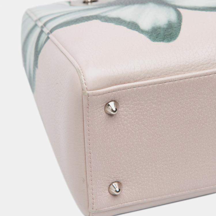 مملوكة مسبقًا Dior Pink Medium Deerskin Floral Printed Lady Dior