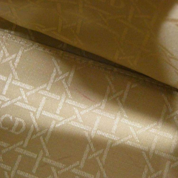 Pre Owned Dior Lady Dior Medium Grey Canvas Handbag