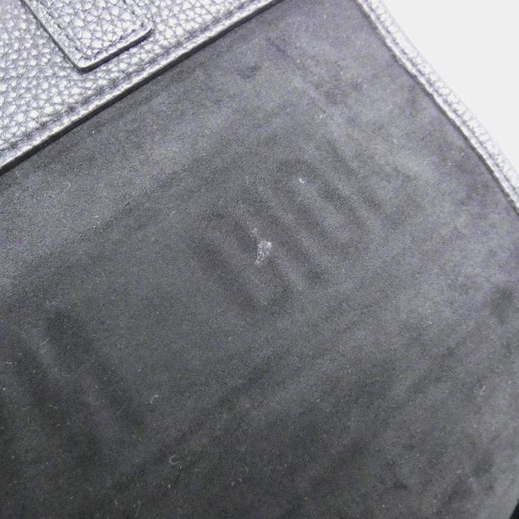 Pre Owned Dior Camp Black Leather Shoulder Bag
