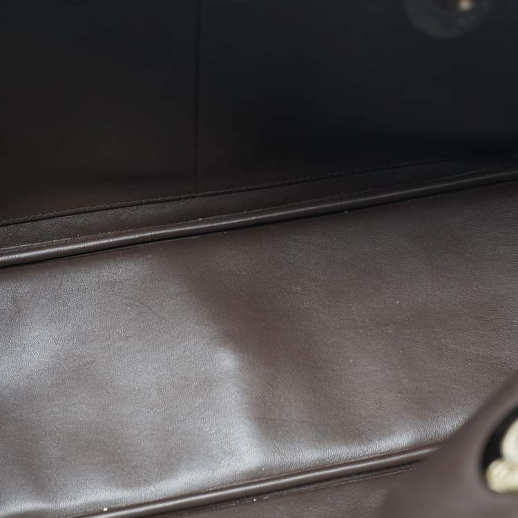 Pre Owned Dior Beige Leather Large Diorissimo Shopper Tote