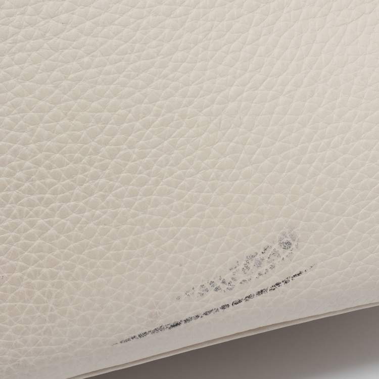 Pre Owned Dior Beige Leather Large Diorissimo Shopper Tote