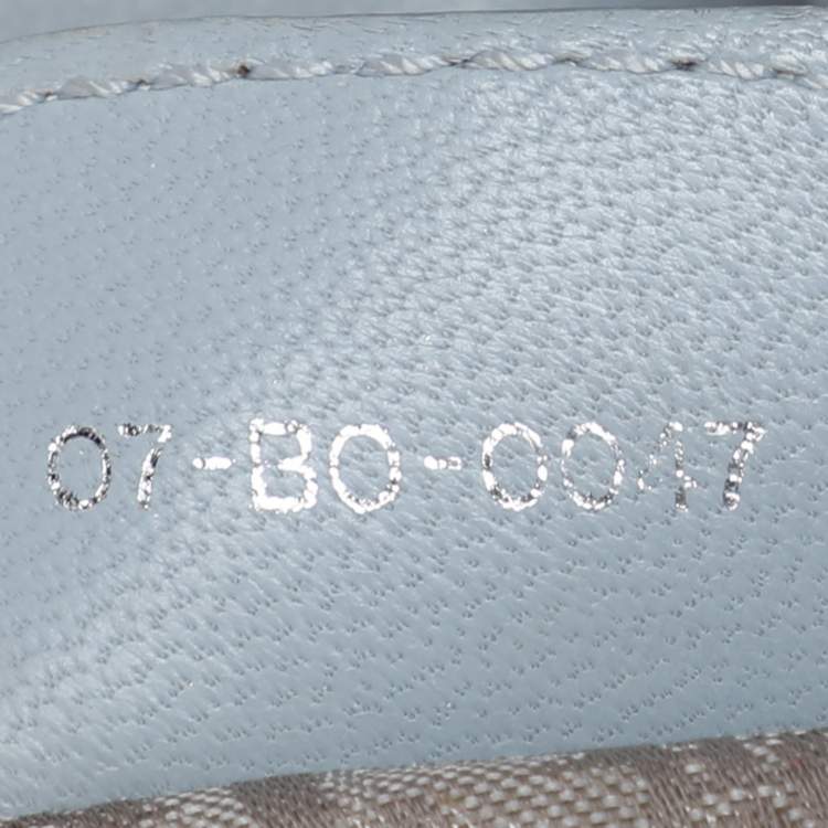 Pre Owned Dior Light Blue Cannage Stitched Leather Lady Dior Hobo