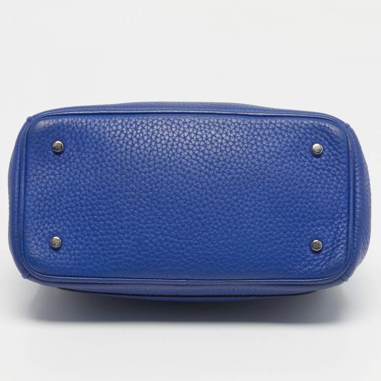 Pre Owned Dior Blue Leather Mini Be Dior Top Handle Bag