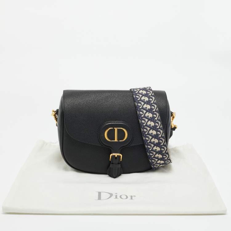 Pre Owned Dior Black Leather Large Bobby Shoulder Bag