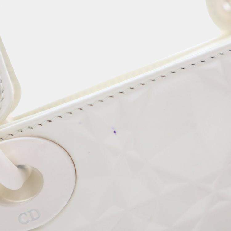 Pre Owned Dior Mini Calfskin Ultramatte Lady Dior