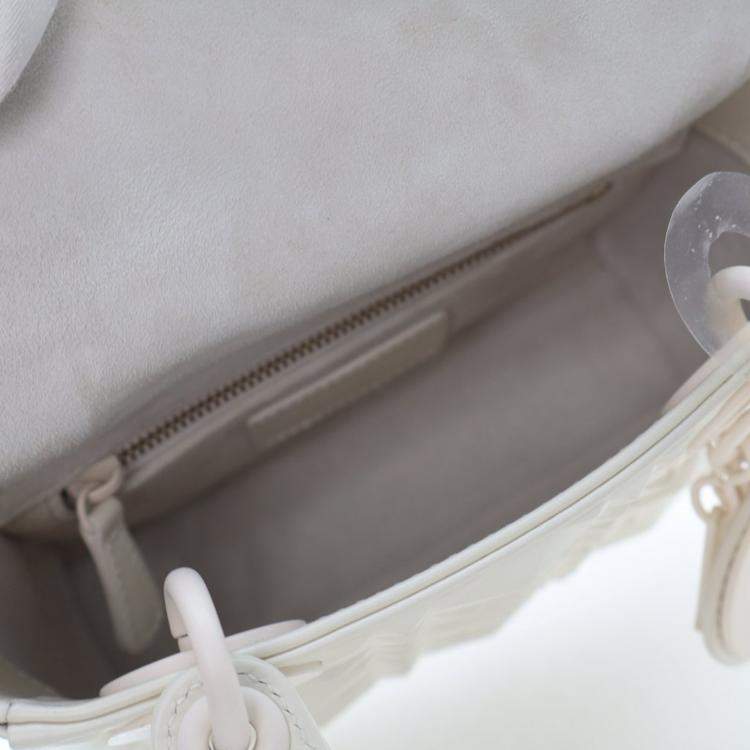Pre Owned Dior Mini Calfskin Ultramatte Lady Dior