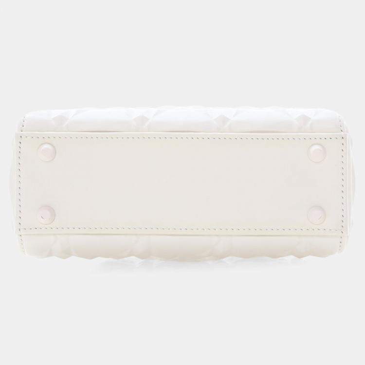 Pre Owned Dior Mini Calfskin Ultramatte Lady Dior