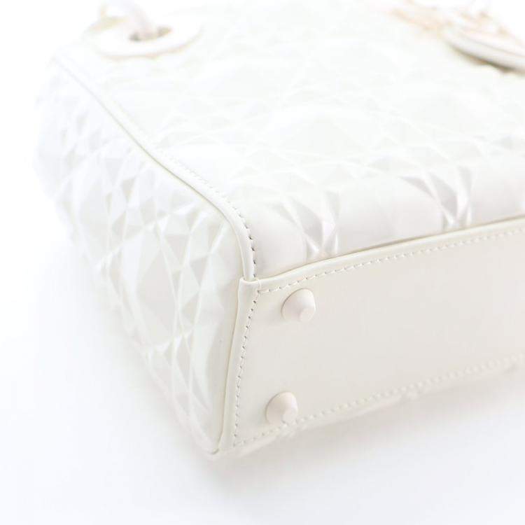 Pre Owned Dior Mini Calfskin Ultramatte Lady Dior