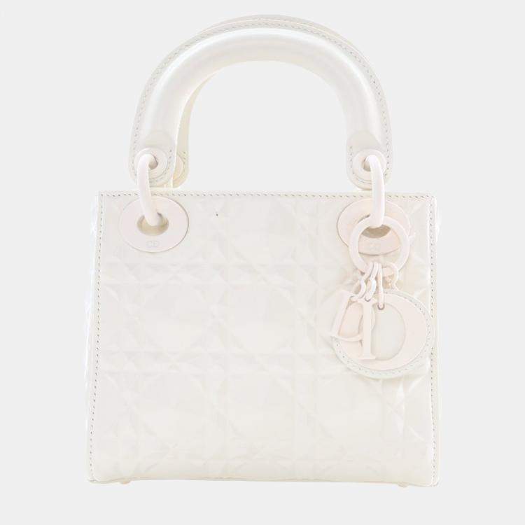 Pre Owned Dior Mini Calfskin Ultramatte Lady Dior