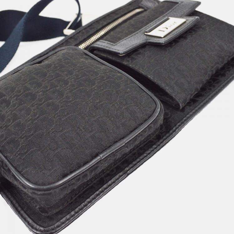Pre Owned Christian Dior Street Chic Black Trotter Bum Bag